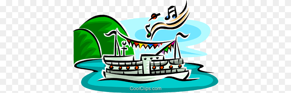 Boat Cruise Royalty Vector Clip Art Illustration, Appliance, Device, Electrical Device, Steamer Png Image