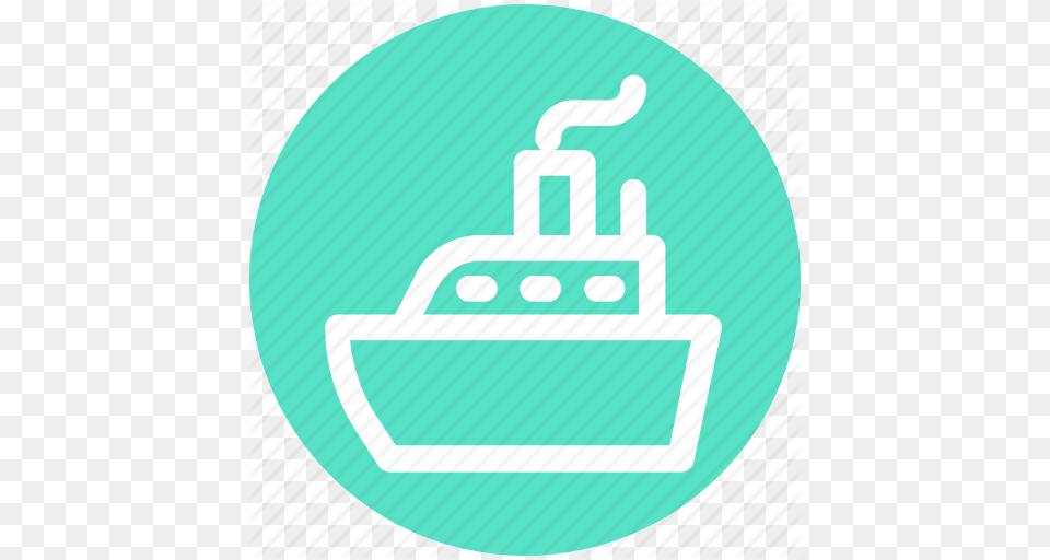 Boat Cruise Sailing Ship Shipyard Travel Icon, Light, Disk Free Transparent Png
