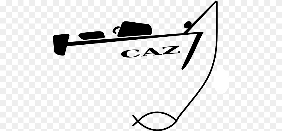 Boat Fish Caz Large Size, Stencil, Text, Smoke Pipe Free Png Download