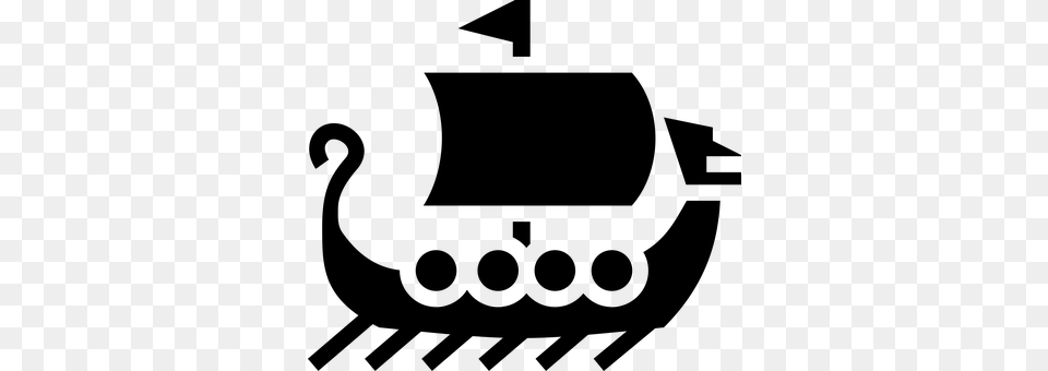 Boat Icon Sailing Ship Simple Symbols Viki Stories Of Norse Gods And Heroes Book, Gray Free Transparent Png