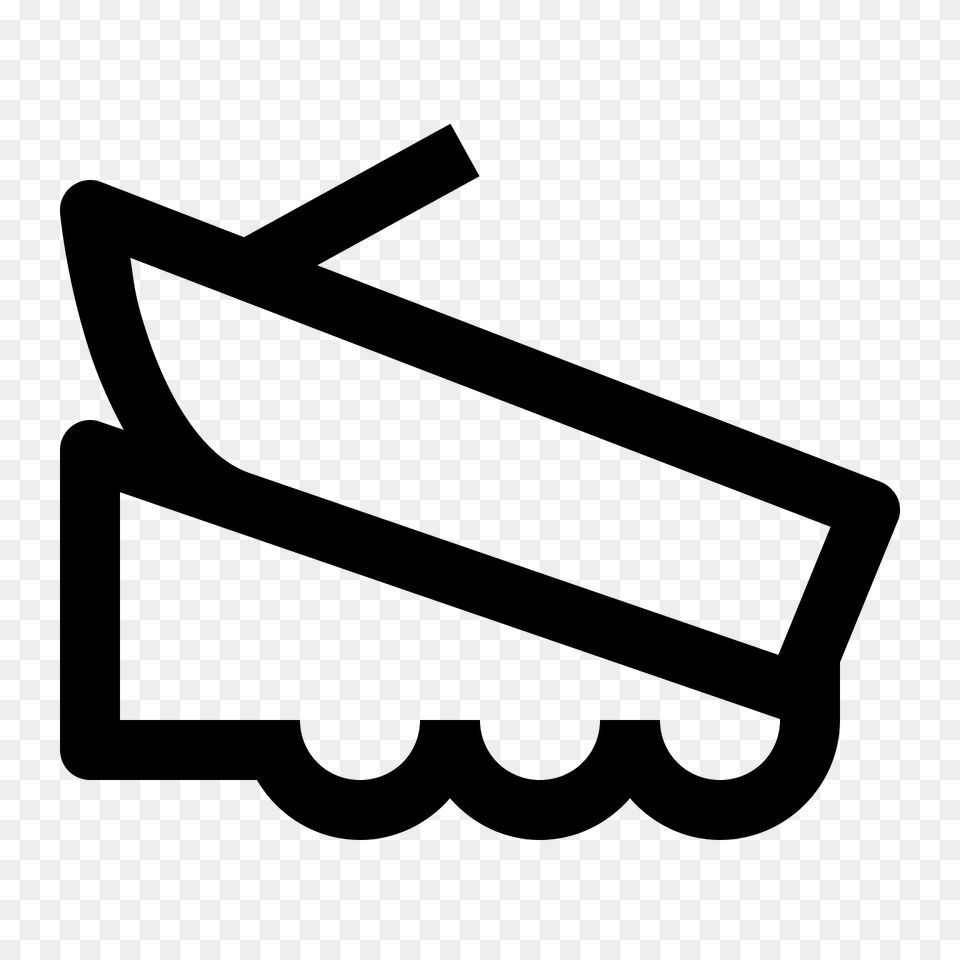 Boat Launch Icon, Gray Free Png Download