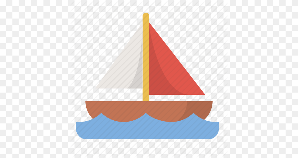 Boat Leisure Nautical Ocean Sail Sailboat Sea Icon, Transportation, Vehicle, Watercraft, Dinghy Png Image