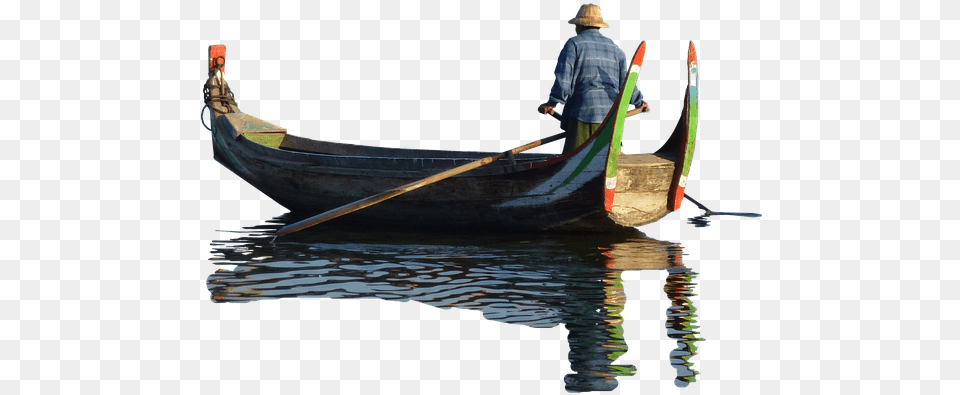 Boat Myanmar Sinner Boat And People, Adult, Male, Man, Person Png