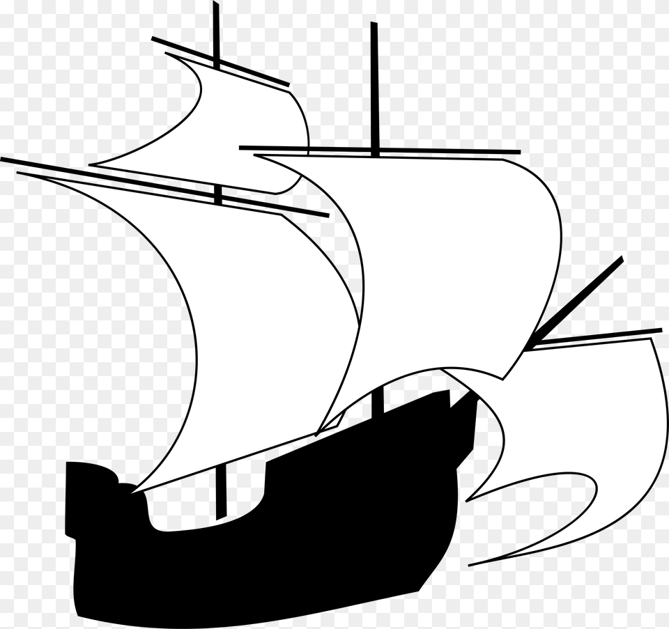 Boat Outline Clipart Clip Art Images, Logo, Symbol, Stencil, Animal Free Png Download