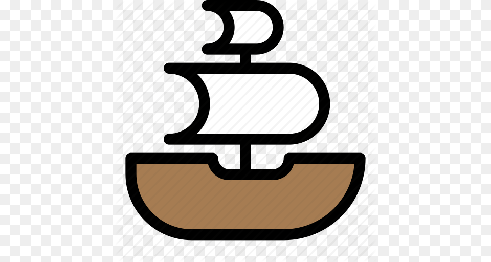 Boat Pirate Boat Pirates Pirates Flag Sails Ship Icon, Lamp, Paper Png Image