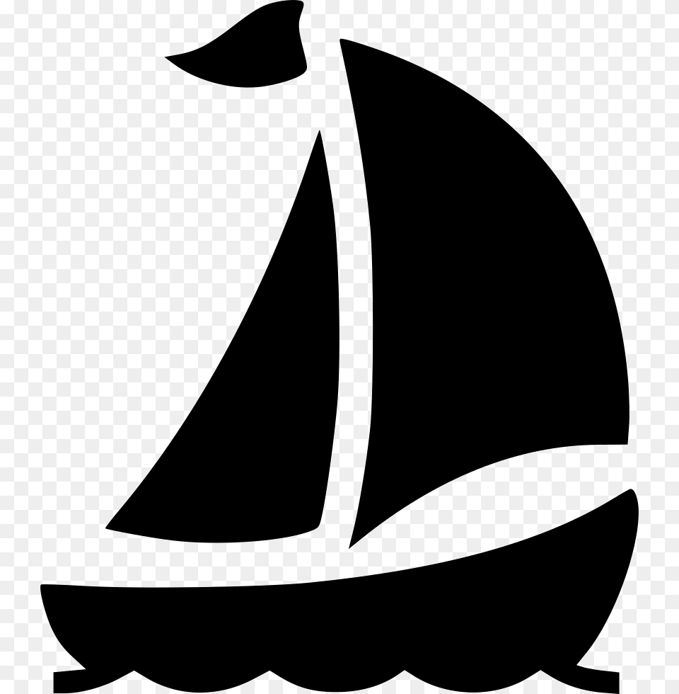 Boat Sail Boat Svg, Vehicle, Sailboat, Transportation, Stencil Png Image