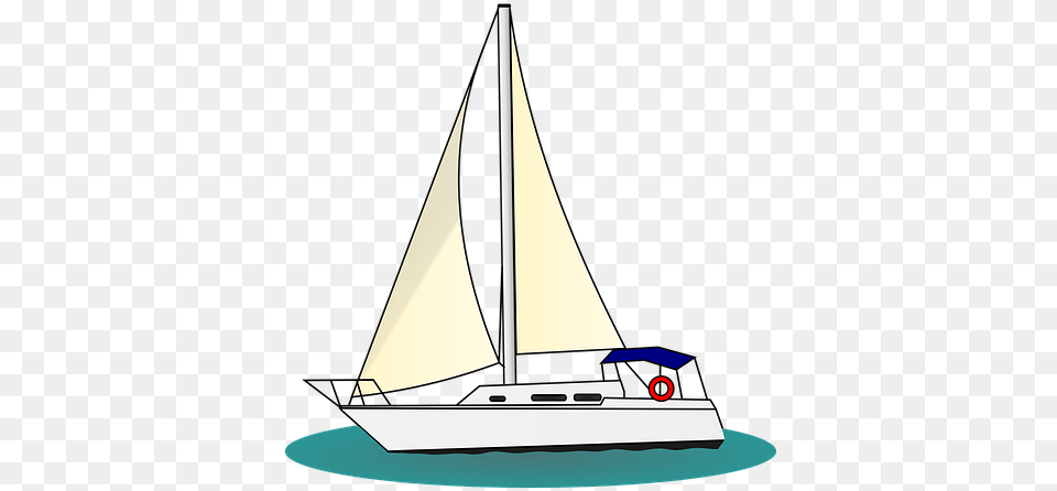 Boat Sailing Sail Ship Nautical Sea Water Clip Art Yacht, Sailboat, Transportation, Vehicle, Watercraft Free Transparent Png