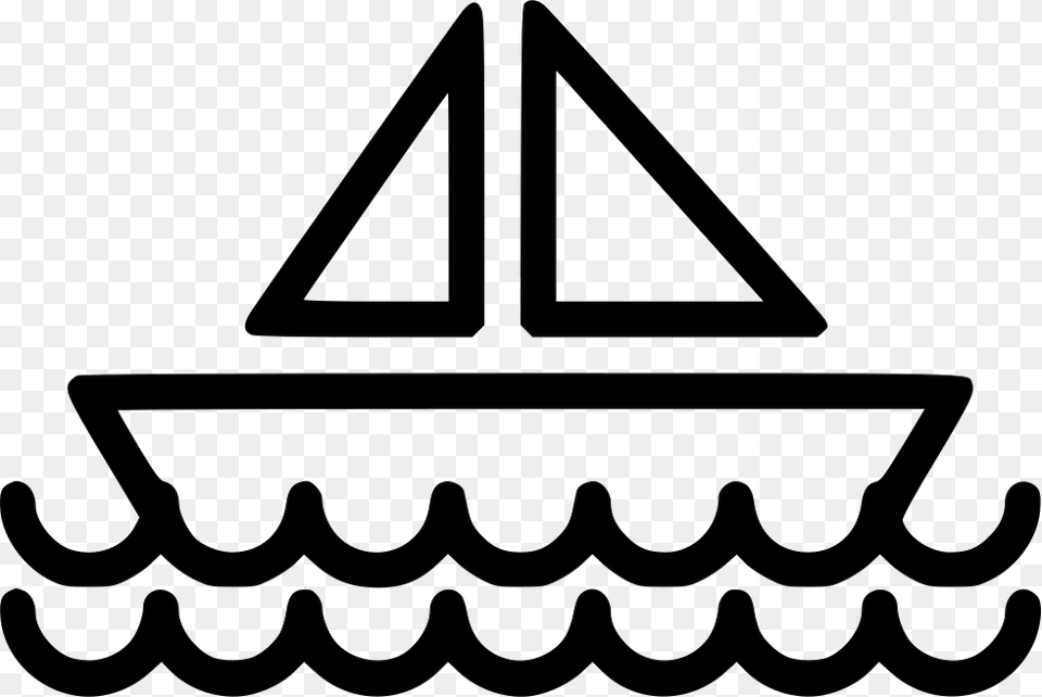 Boat Ship Sail Sea Vector Graphics, Triangle, Symbol, Accessories, Glasses Free Png Download