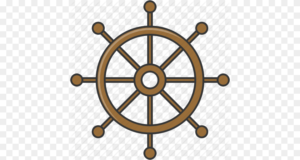 Boat Ship Summer Wheel Icon, Steering Wheel, Transportation, Vehicle, Machine Free Png