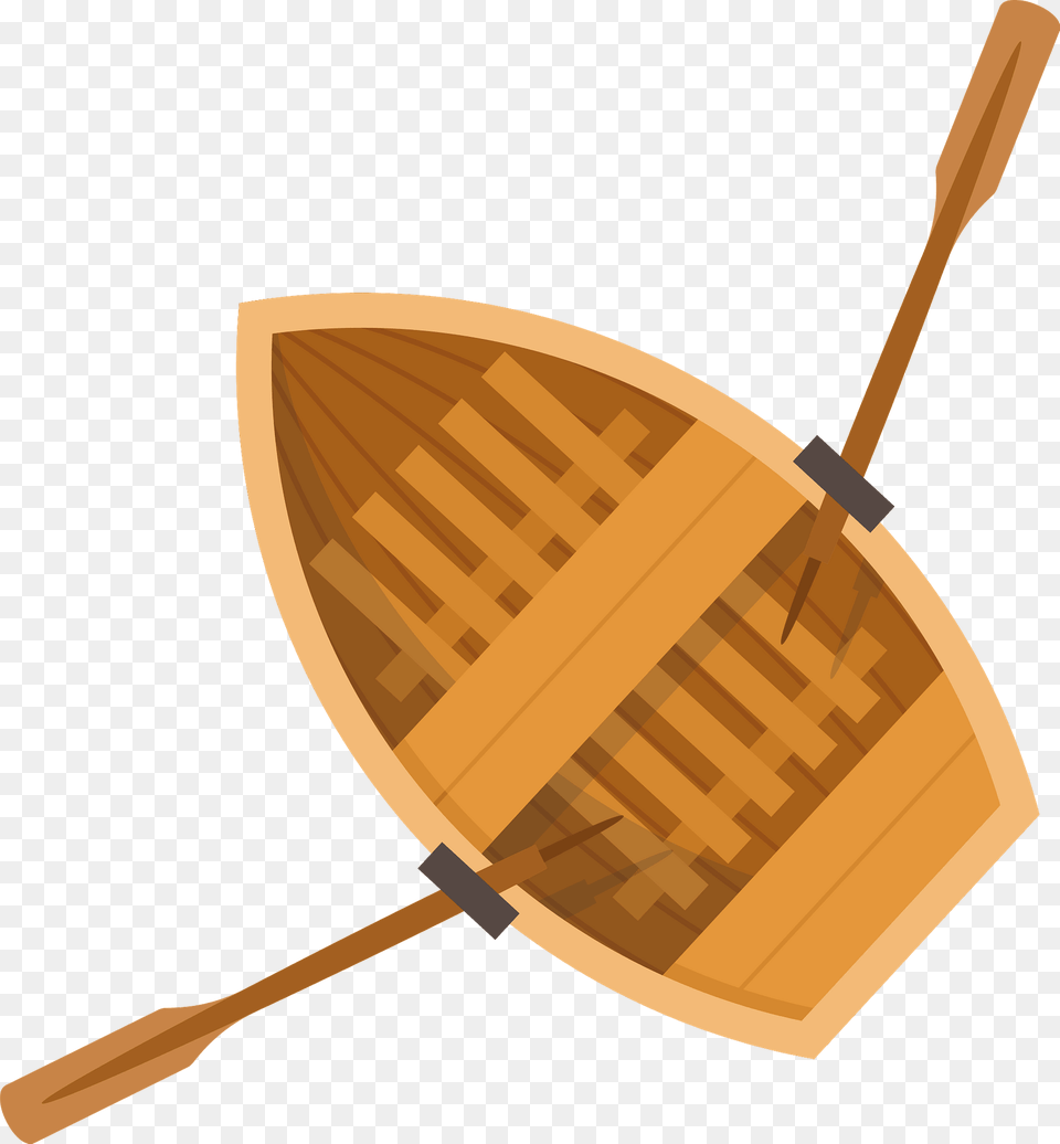 Boat Top View Clipart, Oars Free Png