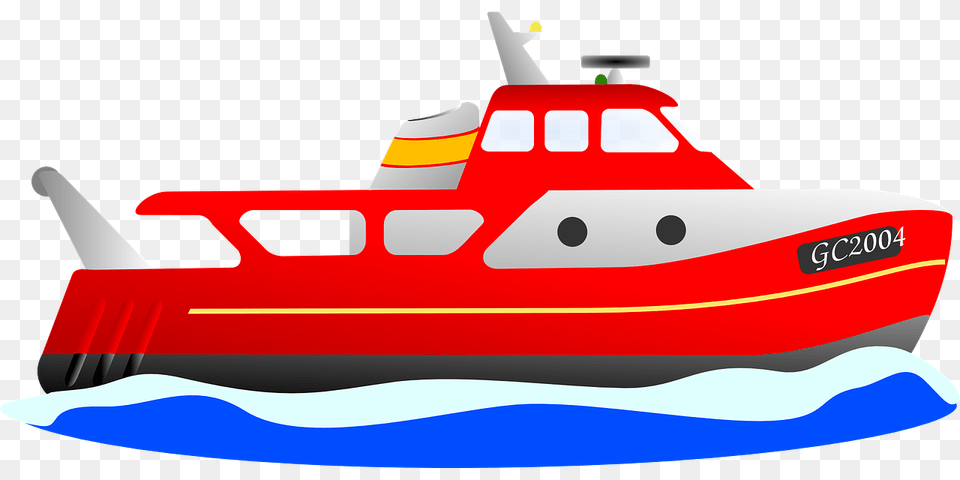 Boat Trawler Boat Vehicle Transportation Water, Watercraft, Aircraft, Airplane Png Image