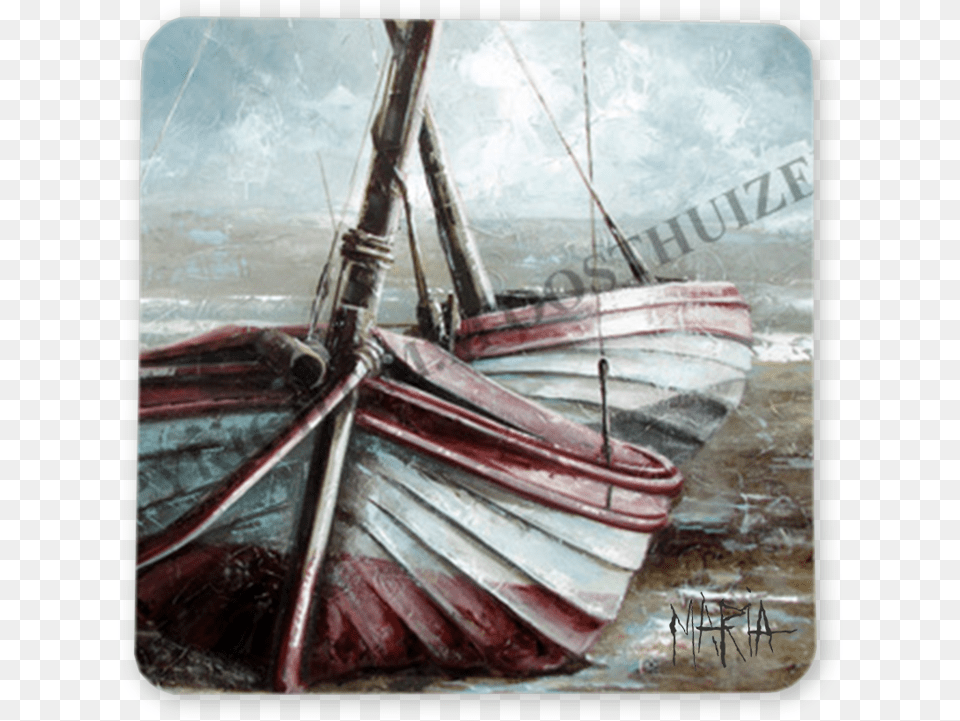 Boats Painting, Art, Boat, Sailboat, Transportation Png