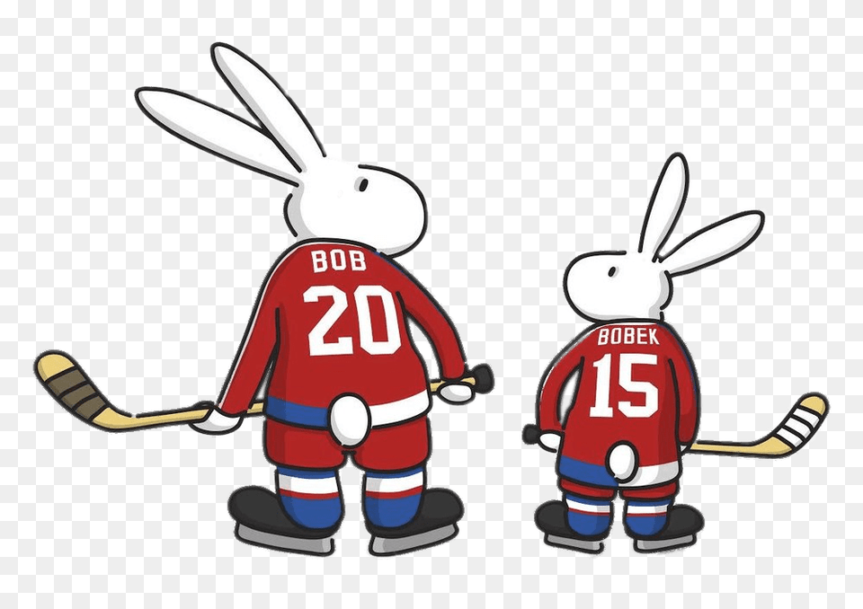 Bob And Bobek Playing Ice Hockey, People, Person Free Png Download