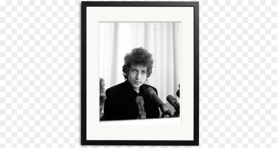 Bob Dylan Holds Court At A Press Conference On December Picture Frame, Adult, Photography, Person, People Free Png