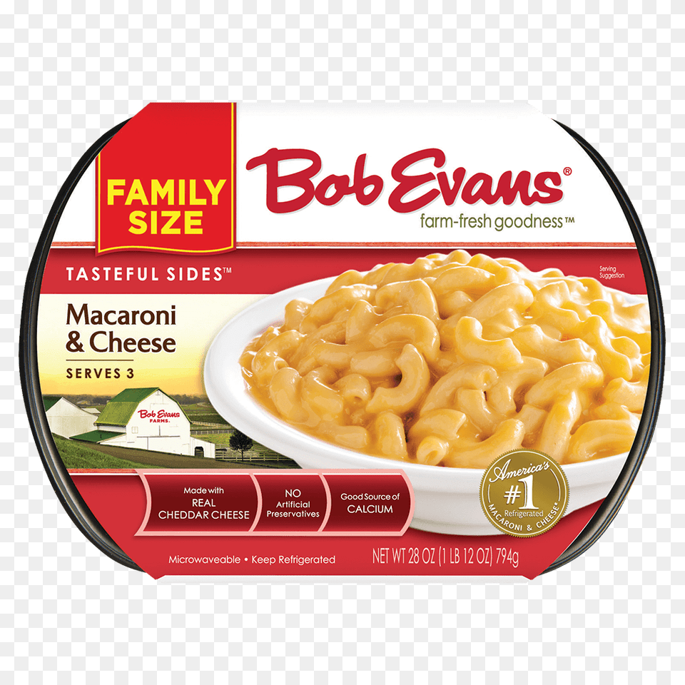 Bob Evans Family Size Macaroni Cheese, Food, Pasta, Ketchup Free Png Download