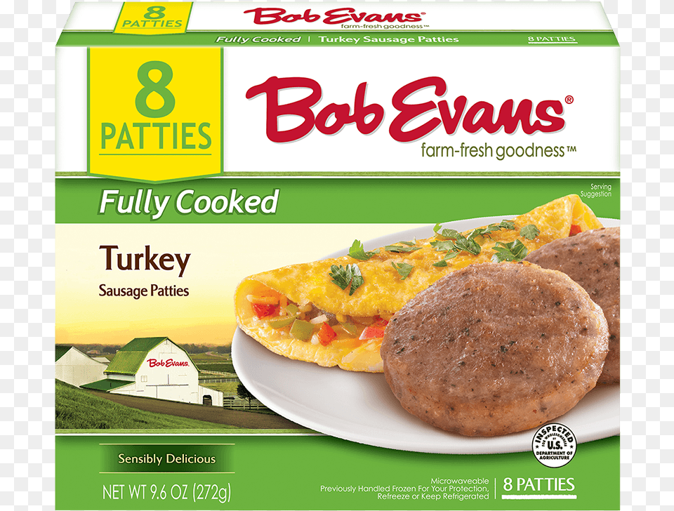 Bob Evans Fully Cooked Turkey Sausage Patties Bob Evans Original Mashed Potatoes, Advertisement, Poster, Bread, Food Free Transparent Png