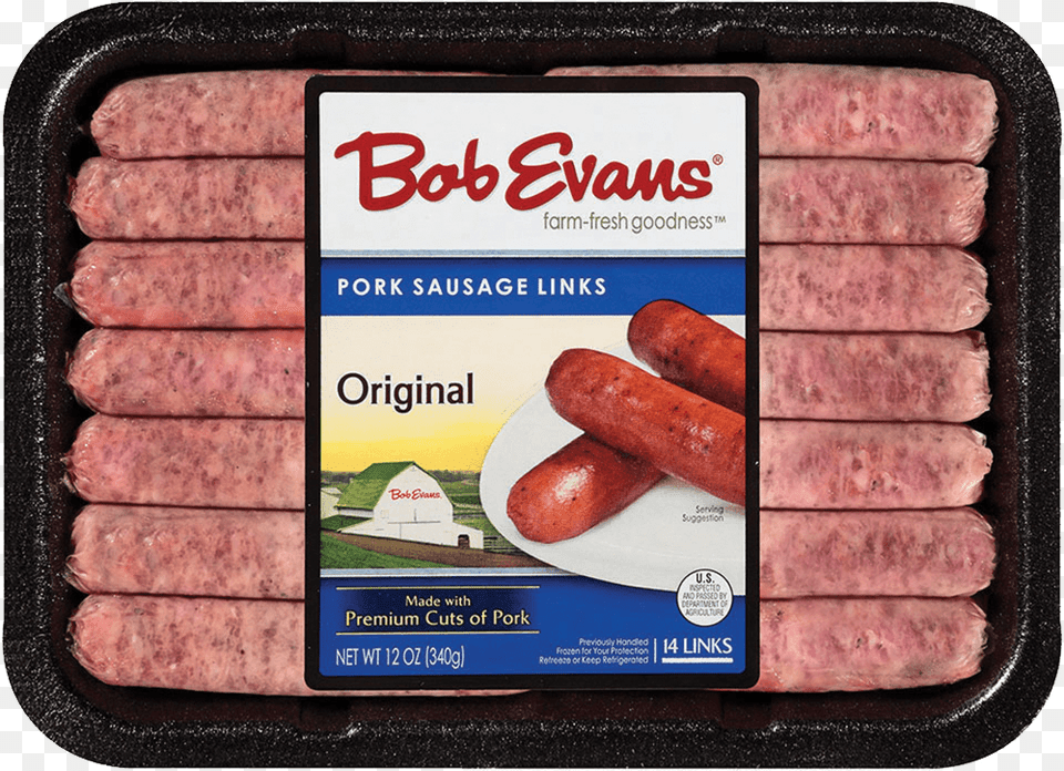 Bob Evans Original Links 12 Oz Bob Evans Original Sausage Links, Food, Hot Dog, Meat, Pork Png