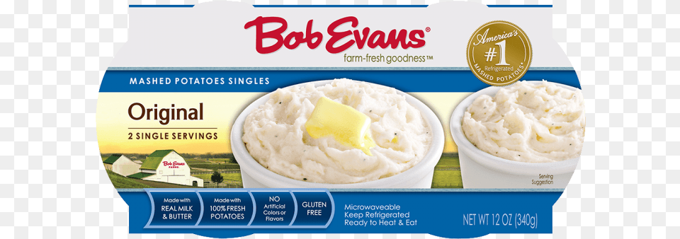 Bob Evans Original Mashed Potatoes Single Serve Bob Evans Mac And Cheese, Food, Mashed Potato Free Png Download
