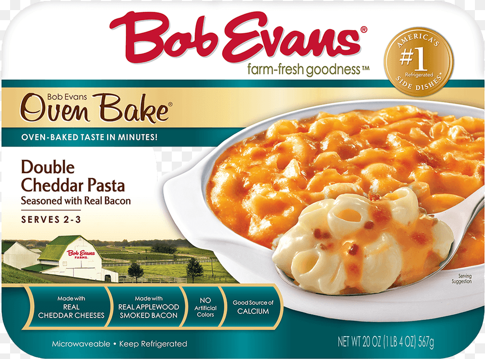 Bob Evans Oven Bake Double Cheddar Pasta With Applewood Bob Evans Macaroni And Cheese, Advertisement, Food, Poster Png