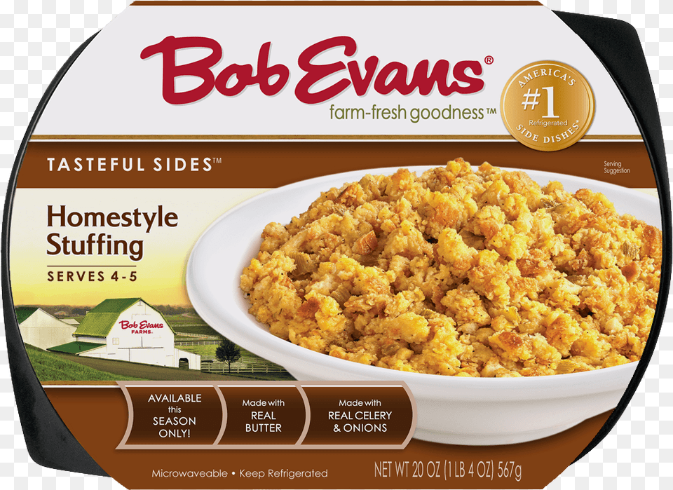 Bob Evans Seasoned Homestyle Stuffing Bob Evans Sour Cream And Chive Mashed Potatoes, Food Free Png