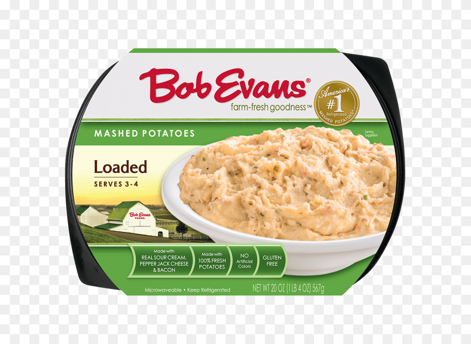 Bob Evans Sour Cream Chive Mashed Potatoes, Dessert, Dip, Food, Ice Cream Png