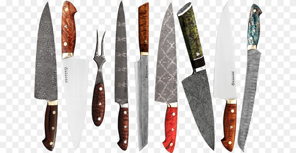 Bob Kramer Bourdain Knife, Blade, Cutlery, Dagger, Weapon Free Png Download