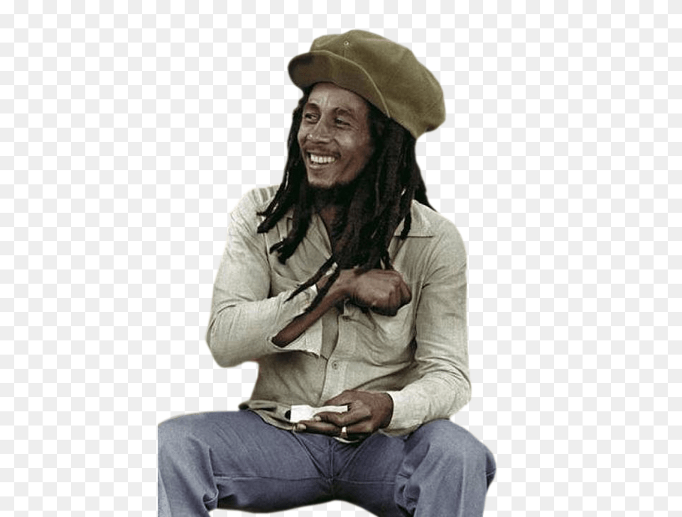 Bob Marley, Clothing, Face, Person, Hat Png Image