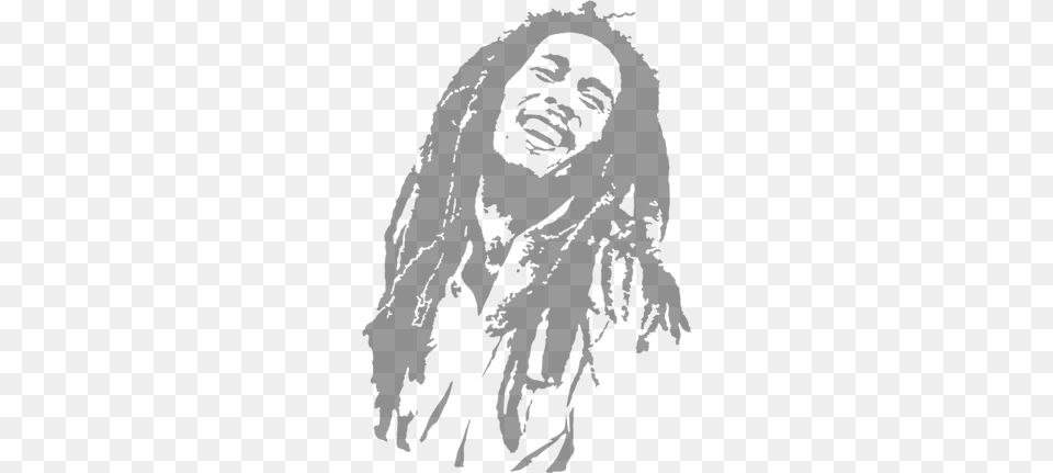 Bob Marley, Silhouette, Gray, Lighting Png Image