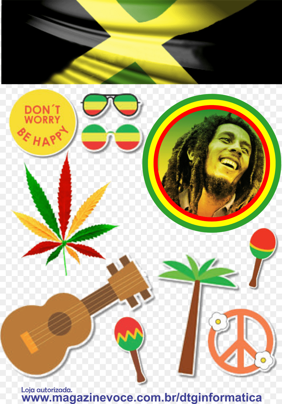 Bob Marley, Male, Adult, Guitar, Man Png Image