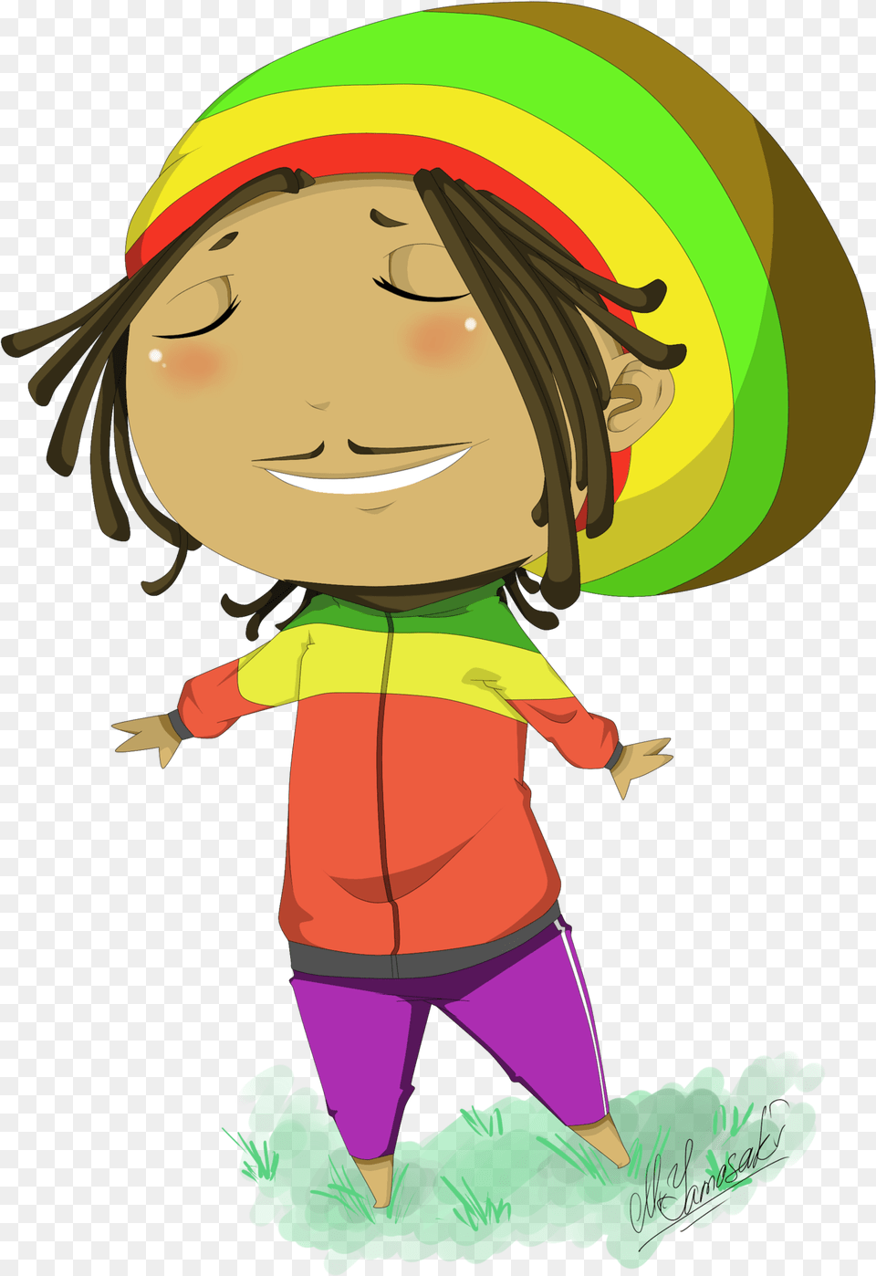 Bob Marley By Mryamasaki Bob Marley Chibi, Art, Photography, Person, Head Free Png