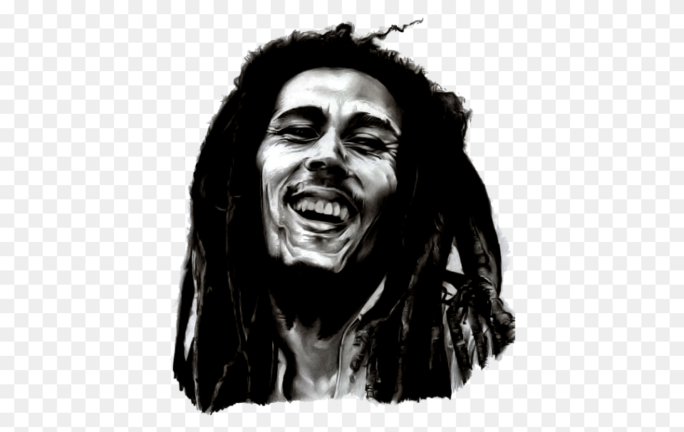 Bob Marley Clipart Bob Marley, Face, Happy, Head, Laughing Png