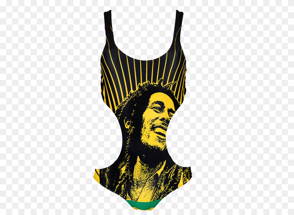 Bob Marley Monokini Beach Body Mommy Monokini, Clothing, Tank Top, Swimwear, Adult Free Png