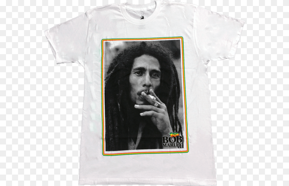 Bob Marley Rasta Border Tee Active Shirt, Adult, Person, Man, Male Free Transparent Png