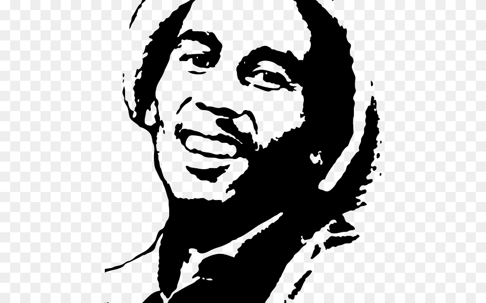 Bob Marley Silhouette Bob Marley Silhouette Painting Art Stencil Bob Marley, Person, Head, Face, Photography Png