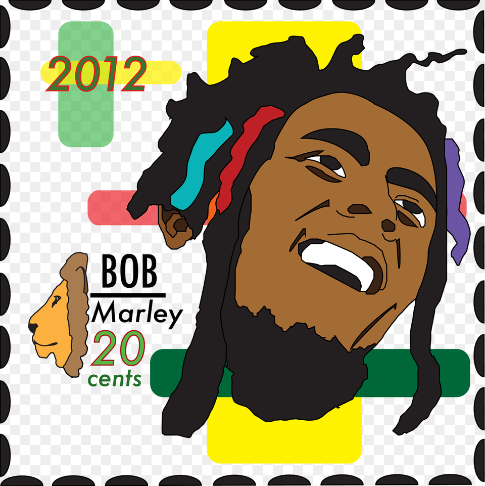 Bob Marley Stamp On Behance, Baby, Person, Head, Face Png