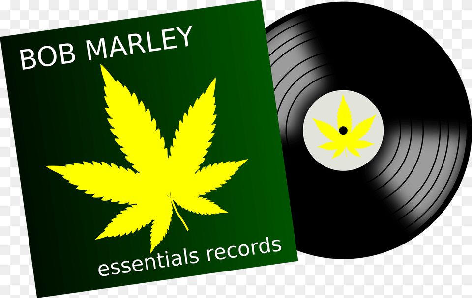 Bob Marley Vinyl Record Clipart, Leaf, Plant, Animal, Bird Png Image