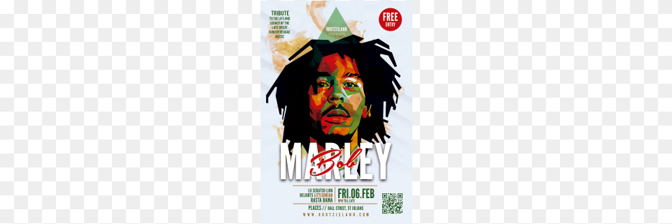 Bob Marley39s 70th Birthday Celebration In Malta Clubbing Wpap, Advertisement, Poster, Qr Code, Face Free Transparent Png