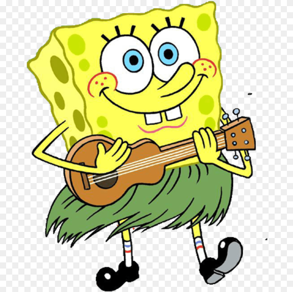 Bob Photos Spongebob Playing An Instrument, Guitar, Musical Instrument, Baby, Cartoon Png