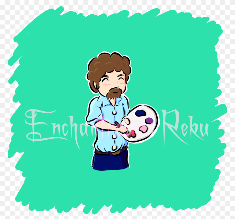 Bob Ross, Baby, Person, Purple, Face Free Transparent Png