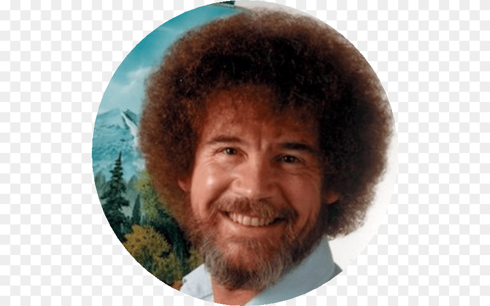 Bob Ross, Adult, Portrait, Photography, Person Free Png