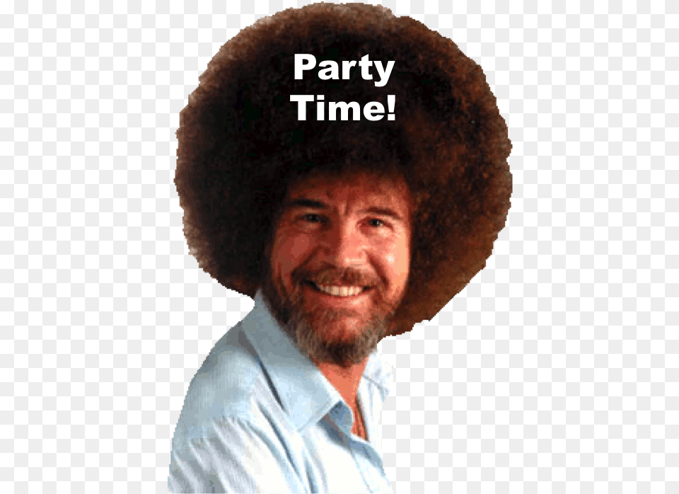 Bob Ross, Adult, Face, Head, Male Png Image