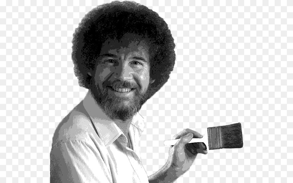 Bob Ross, Tool, Portrait, Photography, Brush Free Png Download