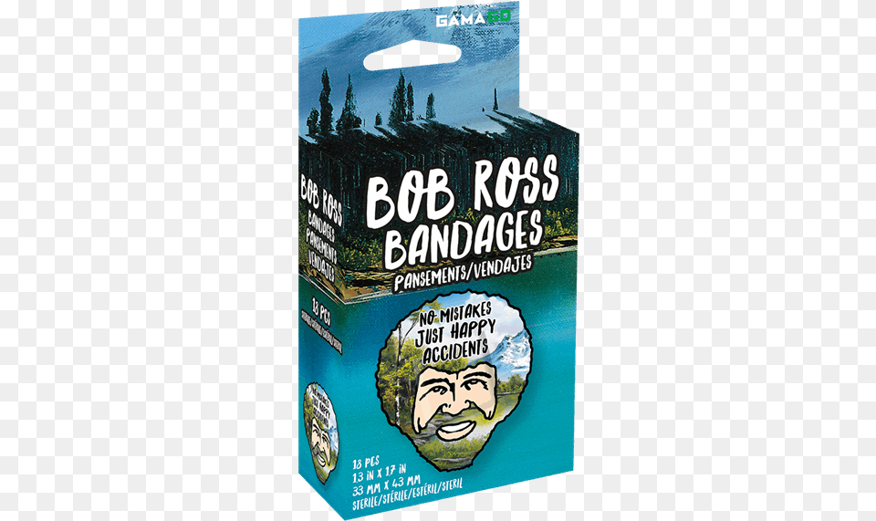 Bob Ross Bandages, Book, Face, Head, Person Free Transparent Png
