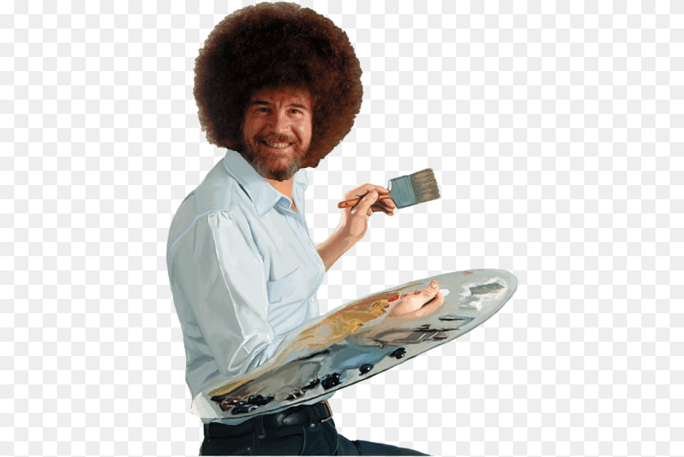 Bob Ross Bob Ross White Background, Tool, Portrait, Photography, Person Free Png