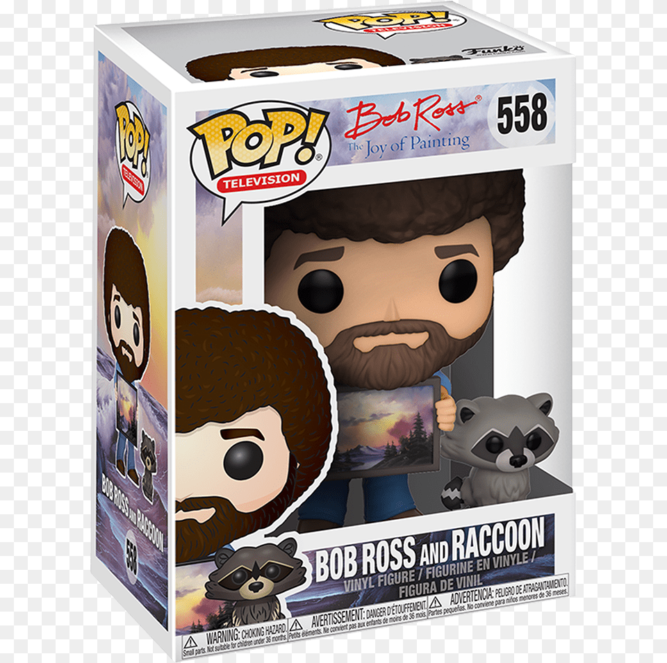 Bob Ross Funko Pop, Face, Head, Person, Baby Png Image