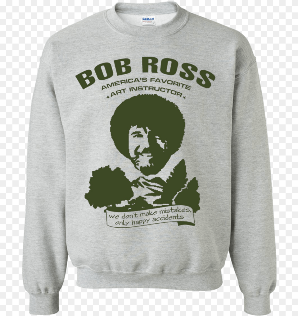 Bob Ross Lshoodiesweatshirt Teeever Ls Ultra Cotton, Sweatshirt, Sweater, Knitwear, Clothing Free Png Download