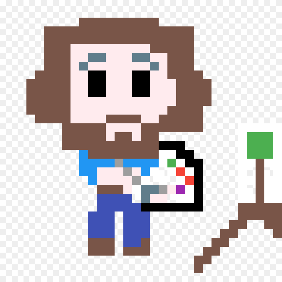 Bob Ross Pixel Art Png Image