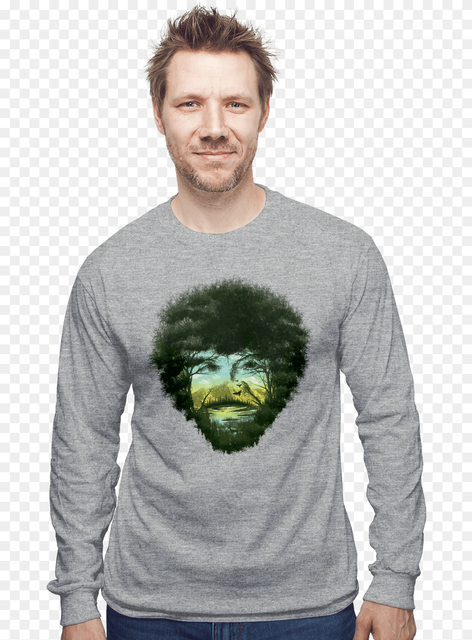 Bob Ross T Shirts T Shirt, Adult, Sweater, Sleeve, Person Free Png Download