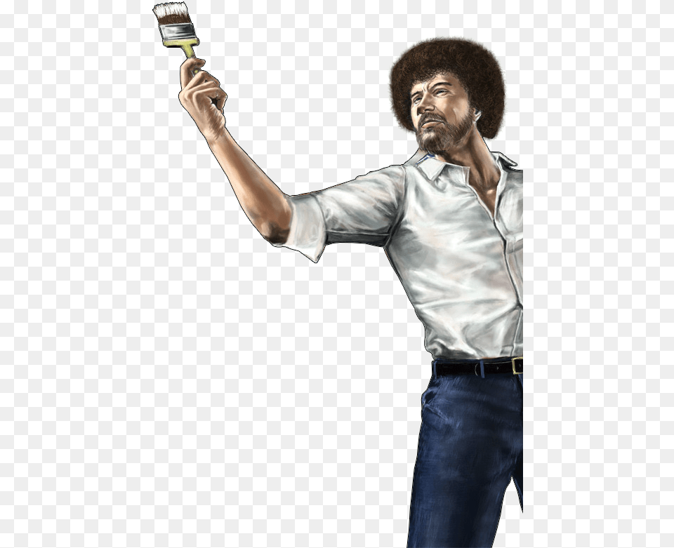 Bob Ross Transparent Background, Electrical Device, Microphone, Man, Performer Png Image
