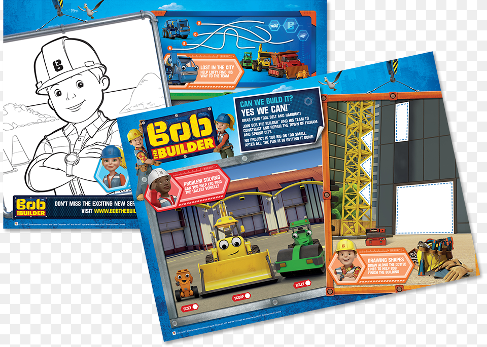 Bob The Builder All About Scoop Book, Publication, Baby, Person, Comics Free Png Download